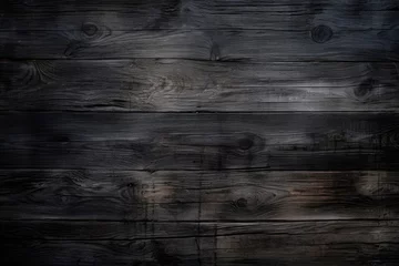 Foto op Canvas black wood texture backgrounds © Alexei