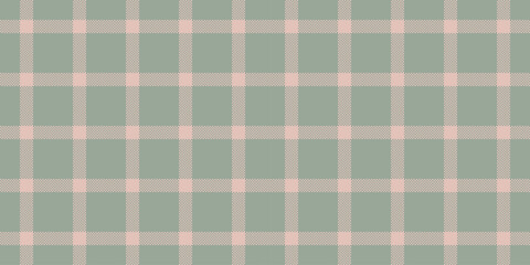 Detailed tartan check vector, regular textile seamless texture. Plain fabric background plaid pattern in pastel and light colors.