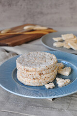 Stack of Healthy Snack Rice Cracker