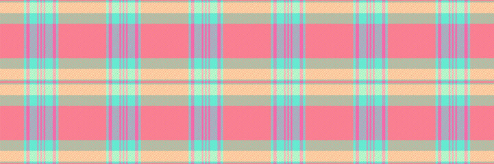 Installing texture fabric tartan, mesh pattern plaid vector. Crossed check background seamless textile in red and pink colors.