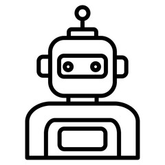 Naklejka premium Robot Icon
