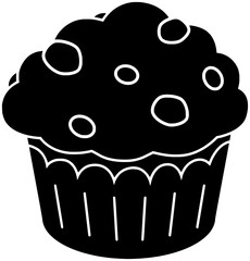 muffin illustration cream silhouette food logo cupcake icon pastry outline chocolate cheesecake cake fruit strawberry cherry sugar snack cafe shape nut bakery vanilla for vector graphic background