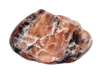 natural tumbled triplite mineral cutout