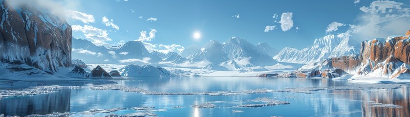 Ice Age landscapes recreated in  virtual realities, featuring terraformed environments