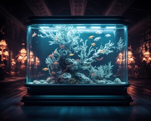 Nanotechnology resurrecting extinct marine life for Neo-Classical aquarium displays