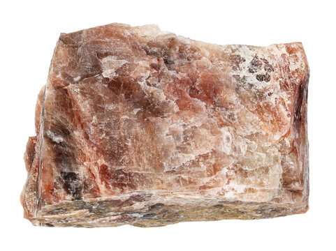 specimen of natural raw nepheline mineral cutout