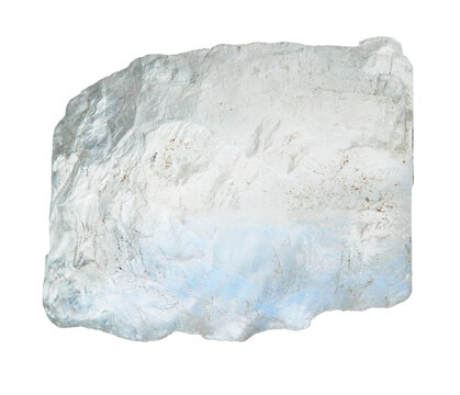specimen of natural raw adularia mineral cutout