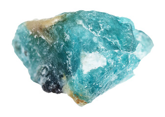 natural unpolished grandidierite crystal cutout