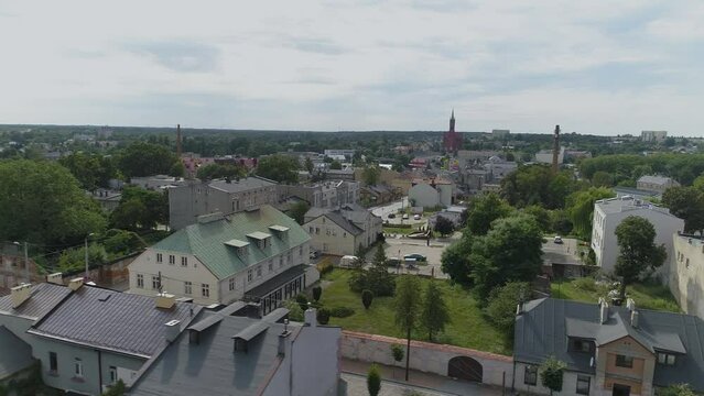 Beautiful Panorama Housing Estate Zgierz Aerial View Poland