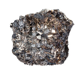 natural raw native bismuth mineral cutout