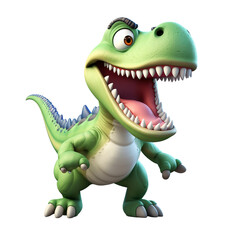 Fototapeta premium Friendly Cartoon Dinosaur Illustration png