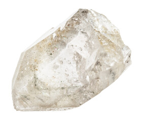 natural rough clear quartz crystal cutout