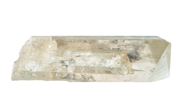 specimen of natural raw danburite mineral cutout