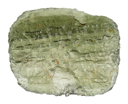 natural raw moldavite meteorite glass cutout