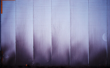 Vintage vertical steel panels texture background