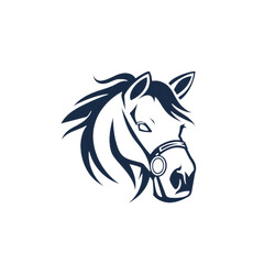 A blue Horse Icon vector on Transparent Background