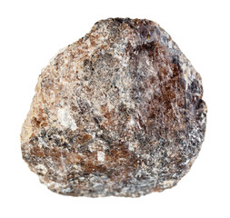 specimen of natural rough titanite mineral cutout