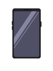 スマートフォン（黒・反射）