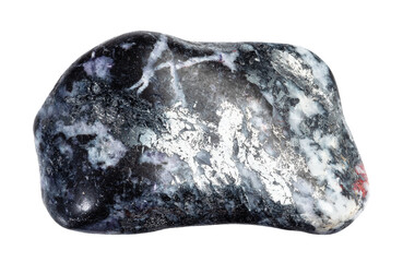 natural polished antimonite mineral cutout