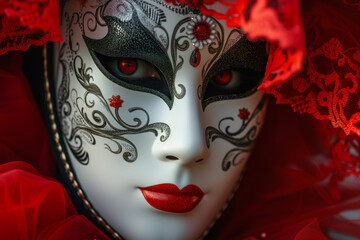 Venetian Carnival Mask: Elegant Masquerade Tradition