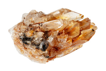 specimen of natural raw creedite rock cutout