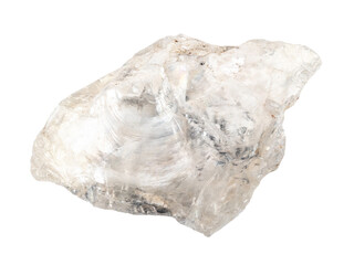 natural raw rock-crystal quartz rock cutout