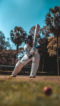 Stylish cricket shots   close up images capturing precision and skill of elegant cricket strokes.