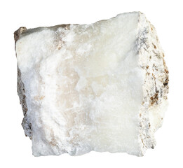 specimen of natural raw pinnoite rock cutout