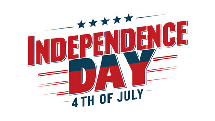 4th of July - Independence day, transparent background.