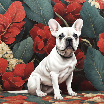 french bulldog puppy sitting