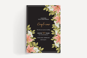 BRIDAL SHOWER FLORAL INVITATION TEMPLATE