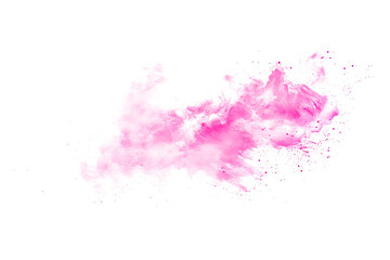 Pink watercolor blend with soft edges on white background.
