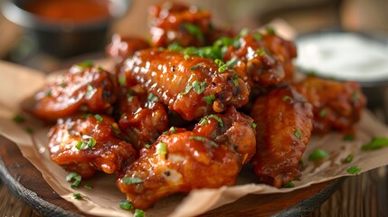 chicken wings on a plate