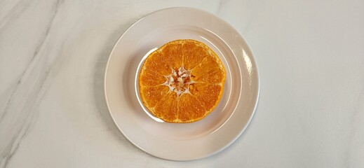 dessert with orange