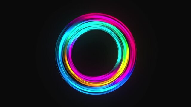 abstract colorful circle