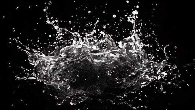 Water explosion animation