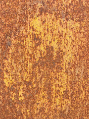 vivid rust on the old door