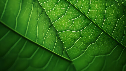 Obraz premium Green leaves texture natural pattern