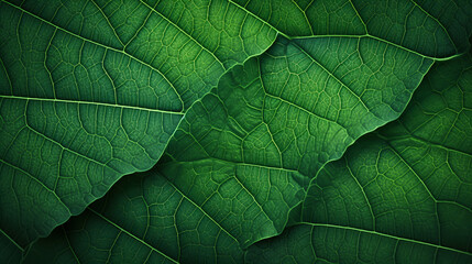 Green leaves texture natural pattern