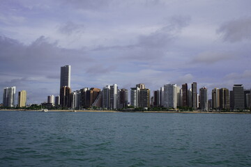 Naklejka premium Work on the new floor of Metal bridge Fortaleza - Ceará, Brazil. 