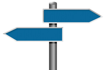 Road sign with empty space