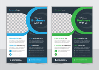 Modern Business Flyer Template, Abstract Business Flyer and creative design, Creative professional Business Brochure flyer design layout template, corporate banners and leaflets.