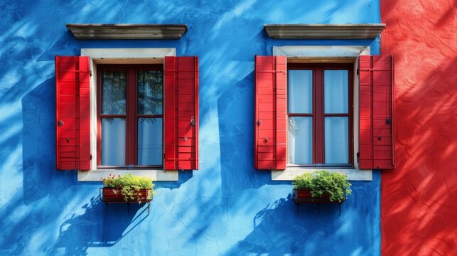 Vivid Contrasts and Charming Details, The Allure of Colorful Facades in Urban Architecture
