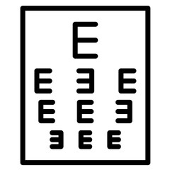733-Eye Chart Icon style