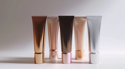 Gorgeous tube containers for cosmetics