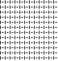 Vector seamless geometric texture in the form of a pattern of black perpendicular ovals on a white background