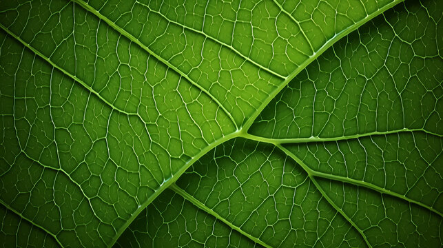 Green leaves abstract pattern, nature illustration