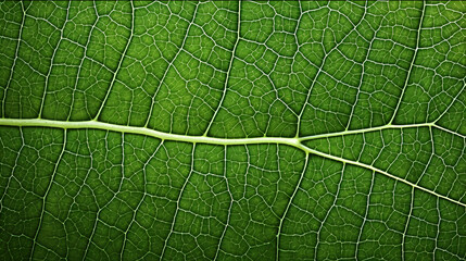 Obraz premium Green leaves abstract pattern, nature illustration