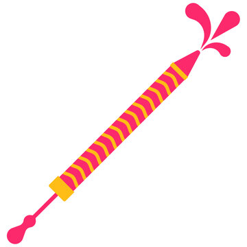 Holi Festival Toy Water Gun Pichkari Vector