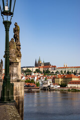 Obraz premium Beautiful Charles River in the morning. Prague, Czech Republic